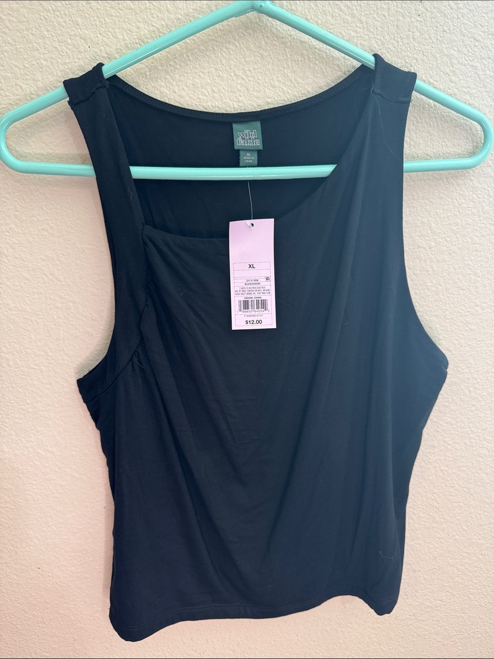 wild fable Black Scoop Neck Tank Top